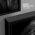 thumbnail image 4 of wall26 - 3 Panel Framed Canvas Wall Art - Lion Head on Black Background - Giclee Print Gallery Wrap Modern Home Art Ready to Hang - 16"x24"x3 BLACK, 4 of 5