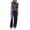 Navy, variant on Tqcoqu Jumpsuits for Women Trendy Loose Cap Sleeves Backless Wide Leg Pants Jumpsuit Business Party Sets Clothes,Beige,Women's XS-XL