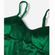 thumbnail image 3 of Gibobby Dobladillo curvo Satin Top Sexy Color sólido Ropa de mujer(Verde,G), 3 of 5