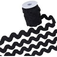 thumbnail image 4 of 20mm RIC Rac Ribbon 10 Yards Black Wave Sewing Bending Fringe Trim Woven Fabric Lace for DIY Crafts Clothes Dress Embellishment Flower Gift Wrapping Wedding Party Decorations, 4 of 8