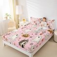 thumbnail image 4 of Manfei Pumpkin Lantern Ghost Full Size Sheets,Happy Halloween Bed Sheets,Pink White Brown Sheet Sets For Teens Boy,Microfiber Bedroom Decor,4pcs, 4 of 7