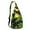 Black-23, variant on Retro Lemon Sling Backpack&nbsp;- Vintage Fruit Design Crossbody Shoulder Bag, Breathable Mesh Back Panel