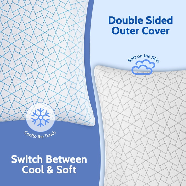 Lolsea Memory Foam Pillows Queen, Set of 2 photo 4
