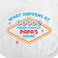 thumbnail image 4 of Inktastic Las Vegas Stays at Papa's Boys or Girls Baby Bib, 4 of 4