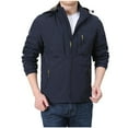 thumbnail image 2 of Nebwoak Mens Bomber Jackets- Zip Up Fall Winter Casual Lightweight Flight Outwear Sapphire Blue Size 5XL, 2 of 6