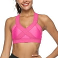 thumbnail image 2 of Yuyuzo Sports Bras for Women High Support Seamless Wireless Racerback Running Comfy Active Crop Tank Tops, 2 of 7