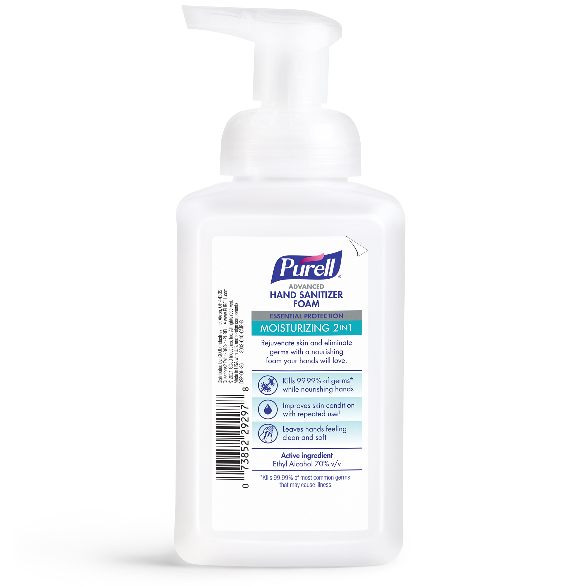 PURELL® 2in1 Moisturizing Advanced Hand Sanitizer Foam, 10 oz Pump Bottle - image 2 of 6
