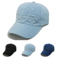 thumbnail image 3 of Xfvqtps Men Women Vintage Washed Distressed Denim Baseball Cap Adjustable Sunscreen Baseball Hat, 3 of 3