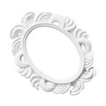 thumbnail image 2 of Oval White Baroque Photo Frame Holder Ornate Picture Frame Photography Props, 2 of 8