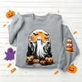 thumbnail image 6 of Jsaierl Halloween Sweatshirts Women Spooky Ghost Graphic Pullovers Fall Work Crewneck Long Sleeve Sweater Tops Halloween Party Supplies, Sizes S-2XL, 6 of 6