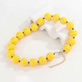 thumbnail image 4 of Colorful Resin Beaded Statement Choker Necklace Acrylic Chunky Beads Necklace--Green-Product code 60467 Yellow, 4 of 5