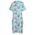 thumbnail image 4 of Shrimps vestido de bolsillo suelto elegante para mujer conjunto de vestidos africanos para mujer, 4 of 6
