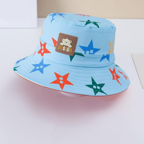 Penkiiy Cute Cartoon Kids Sun Hat - UPF 50 Lightweight Bucket Hat for Outdoor & Trendy Summer Styles