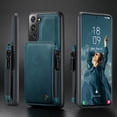 thumbnail image 2 of Funda de cuero con tapa para teléfono Samsung Galaxy, cartera con cremallera para tarjeta de crédito, S21, S20 FE, S10, S22, Ultra B, nuevo estilo, para Samsung Galaxy A52, A51, A71, Note 20, 10 qym unisex, 2 of 2