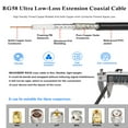 thumbnail image 3 of RG58 Extension Cable 50FT, MOOKEERF Flexible Low Loss Coaxial Cable for Wired &Wireless Network Router 4G Antenna Black Cable Impedance 50 Ohm RG58 RF Coax Pigtail Cable, 3 of 8