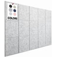 thumbnail image 1 of Panel de corcho WallHero Office, 59 x 36 cm, 15 unidades, baldosas de fieltro, color gris, 1 of 5