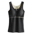 thumbnail image 1 of Camisas Térmicas Sin Mangas Para Mujer Chaleco Con Cuello En V Con Sujetador Incorporado Ropa Interior Camiseta Sin Mangas Térmica - Negro, 1 of 5