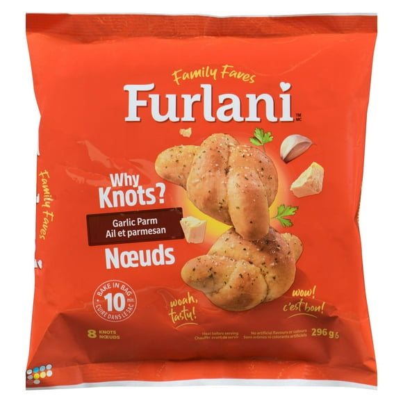 Furlani Parmesan Garlic Knots, 8 pk - 296 g