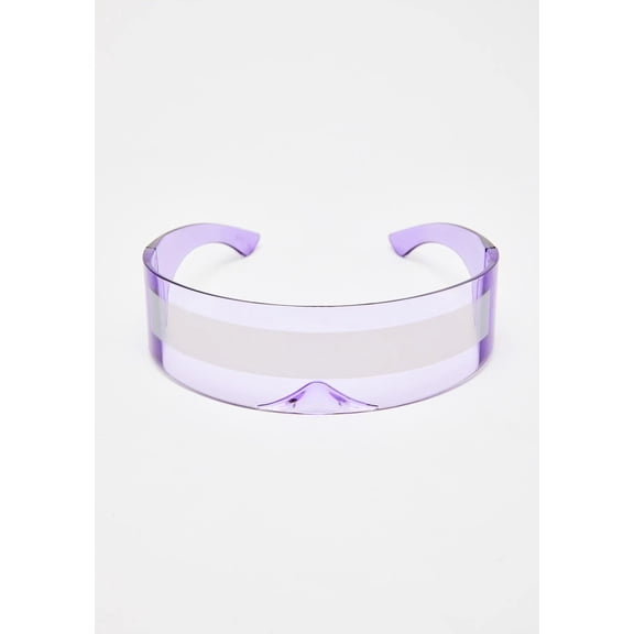 PURPLE CYBER RAVE EYEWEAR FOR PARTY ANIMAL SUNGLASSES(FUTURE SOLDIER/FASHION/EDM/DJ/HIP HOP/ROCK STAR)