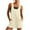 Beige, variant on Short Dungarees For Women Adjustable Shoulder Straps Sleeveless Rompers with Front Pocket Maternity Jumpsuit Beige M