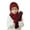 Z3 Red, variant on 4 To 10 Years Old Children Winter Hat Scarf And Gloves Three Piece Outdoor Warm And Knitted Woolen Hat Size One Size
