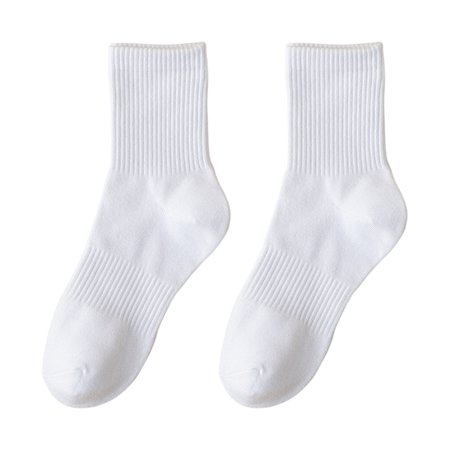 

CXDa Unisex Socks 1 Pair Daily Wear Solid Color Stylish Thick Knitting Men Women Socks