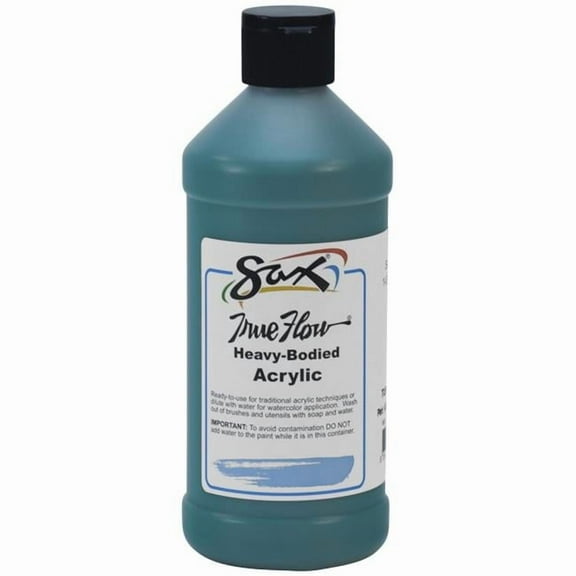 Sax 1 qt. True Flow Heavy Body Acrylic Paint, Turquoise