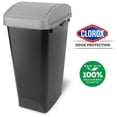 thumbnail image 6 of Glad Link & Sort 12 Gallon Plastic Waste and Recycling Bin with Lid, Black, 6 of 8