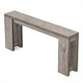 Demi Bonn 70.9" Wood Console Table, Farmhouse Sofa Table Entryway Table with Storage, Foyer Display Table, Gray