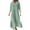 Green, variant on Alkepwun Womens Plus Size Linen Dress Womens Half Button Down Rolled-Up Sleeve Long Cotton Shirt Dress Summer Pleated Flowy Maxi Dress