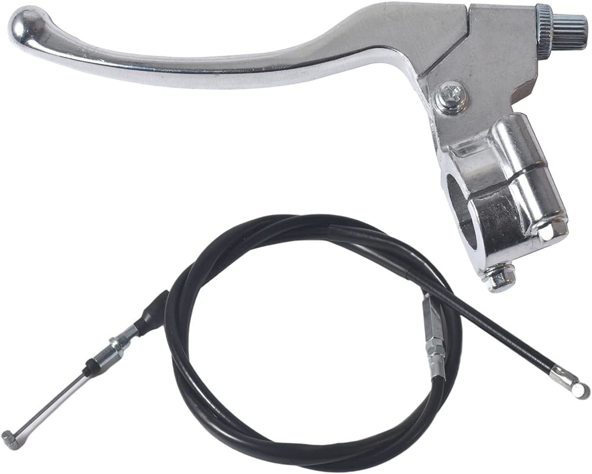 JRL 22mm Left Brake Clutch Handle Lever 155cm Cable for Coleman CT100U CC100X 98cc 3HP for Motovox MBX10 MBX11 Monster Moto Powersport Mini Bike Parts