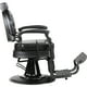 thumbnail image 2 of Sillon de Barberia Clasico Nanofort Gotico Premium Lujo Robusto Negro, 2 of 5