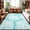 Blue, variant on Blue Coral Washable Area Rug 2 x 3 ft Coastal Ocean Beach Summer Nautical Modern Soft Non Slip Rugs Stain Repellent Indoor Felt Carpet for Living Dining Room Bedroom Home Office