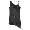 thumbnail image 3 of inhzoy Girls Sequins Ballroom Costumes Tassel Latin Dance Dress Black 16, 3 of 5