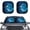 Butterfly Moon, variant on Bulopur Dragonfly Lily Flower Car Windshield Sun Shade Blocks Sunlight Windshield Sun Shade Foldable Easy Installation Auto Front Window Sunshade Covers Fit SUVs Trucks Vans, 2 Pieces