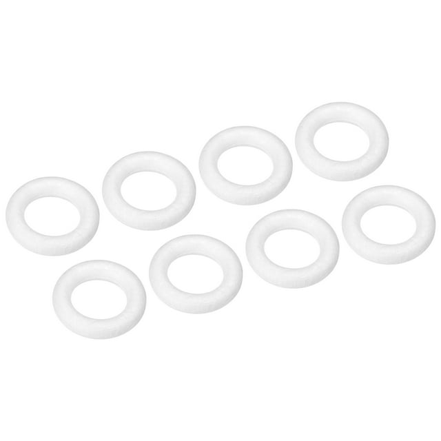 Unique Bargains Formes de Couronne en Mousse de 1,1 Pouce Anneaux Ronds pour Bricolage Lot de 8
