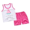 thumbnail image 3 of Conjunto de Conjunto de Camiseta Y Pantalones Cortos de Dibujos Animados de Ropa para Niñas Pequeñas. Sandía 80-90cm Hugo Shorts de chaleco para niños, 3 of 9