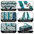 thumbnail image 3 of Teacher Tote Bag,Black Corgi Teacher Utility Tote Bag,Large Work Tote Bags for Women with Multiple Pockets,Top Zipper Closure,13.8x10.6x6.7 Inch, 3 of 5
