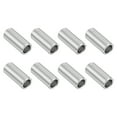 thumbnail image 1 of 8 Pcs Entretoises en Acier Inoxydable 304 3/8 Pouces OD x 1/4 Pouces ID x 7/8 Pouces Longueur(10x7x22mm) Vis Support de Bague Finition Simple Non Filetée Entretoises Rondes en Métal pour Vis M3 Boulons et Tringles, Argent, 1 of 6