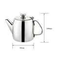 thumbnail image 3 of GROWTH TANK 1pc Stainless Steel 500ml Teapot Water Kettle Pitcher Jug Coffee Pot, 3 of 7