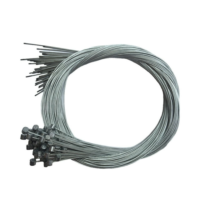 kurtrusly Pack of 10 Bike Shift Line Stainless Steel Brake Speed Inner Wire Core Fixed Mountain Cable Bicycle Galvanization Folding Type 1