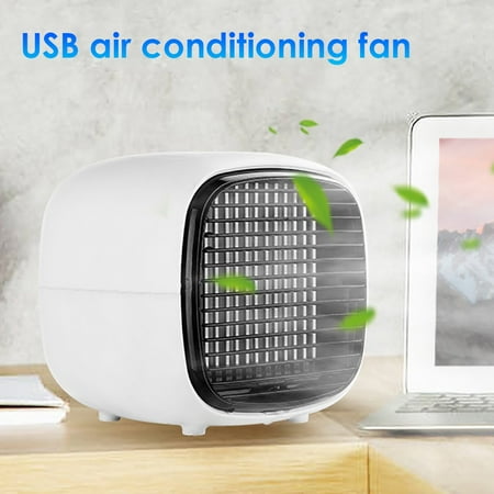 

Hesroicy Portable Mini USB Desk Silent Air Conditioner Cooler Home Office Cooling Fan