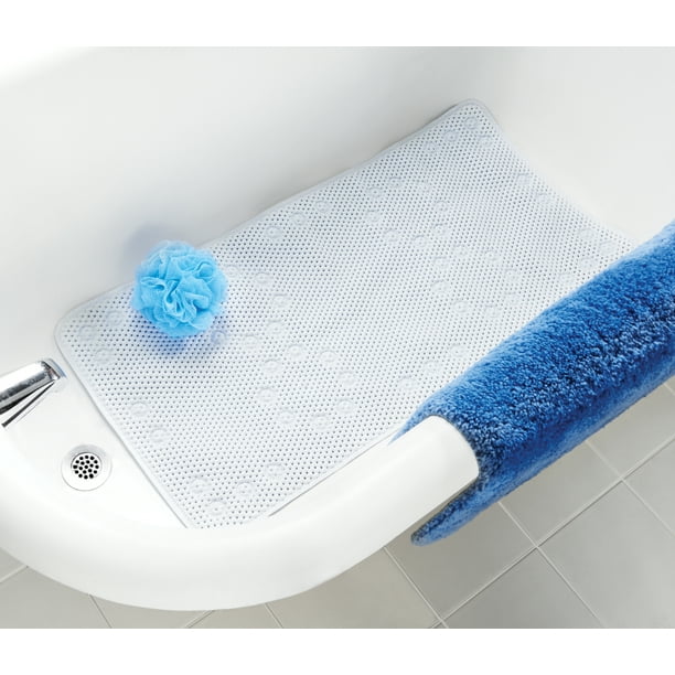 Mainstays Thick Double Soft White Bath Mat, 17" x 36"