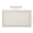 thumbnail image 2 of Home Weavers Luxury Collection Bathroom Rug 100% Cotton Reversible Bathroom Rugs Set, Washable Bath Rug, Extra Soft Absorbent Bath Rug, Kitchen Mat, Non Slip Bath Mat Set, 21"x34" Rectangle, Ivory, 2 of 4