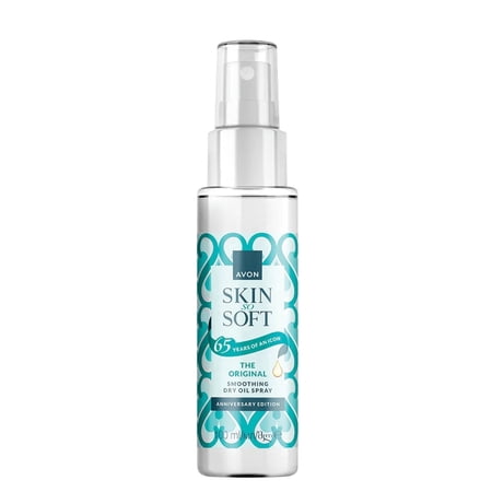 Avon Skin So Soft Original Dry Oil Spray Limited Edition Travel Size with Jojoba Oil & Vitamin E, Lightweight Moisturizing Body Oil, 3.38 fl oz / 100 ml