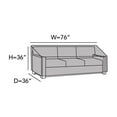 thumbnail image 2 of Covermates Outdoor Sofa Cover - 76"L x 36"W x 36"H, 300D Polyester, All-Weather, 2 of 8