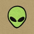 thumbnail image 2 of Dalix Alien Heavy Cotton Short Sleeve Summer Tee Mens in Khaki M Medium, 2 of 5