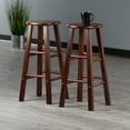 thumbnail image 6 of Winsome Element 2-Piece Bar Stools, Walnut Finish, 6 of 8