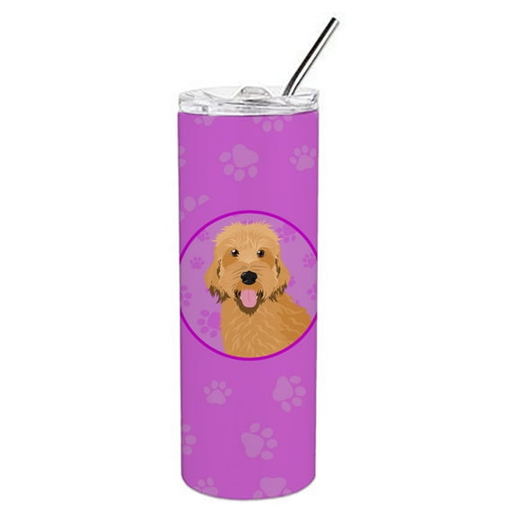 Carolines Treasures WDK1294TBL20 Doodle Liver Design4 Stainless Steel 20 oz Skinny Tumbler Pink 20 oz multicolor