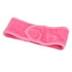 thumbnail image 3 of Diadema facial para spa, maquillaje, ducha, baño, diadema deportiva, toalla elástica ajustable, color rosa, 3 of 14